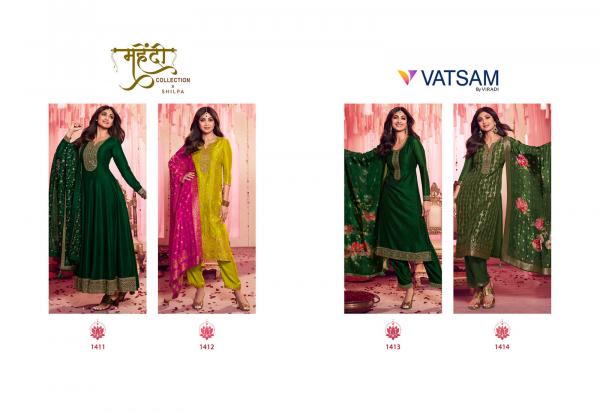 Vatsam Mehndi Designer Wear Ready Made Collection